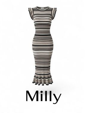 Milly Striped Mermaid dress
